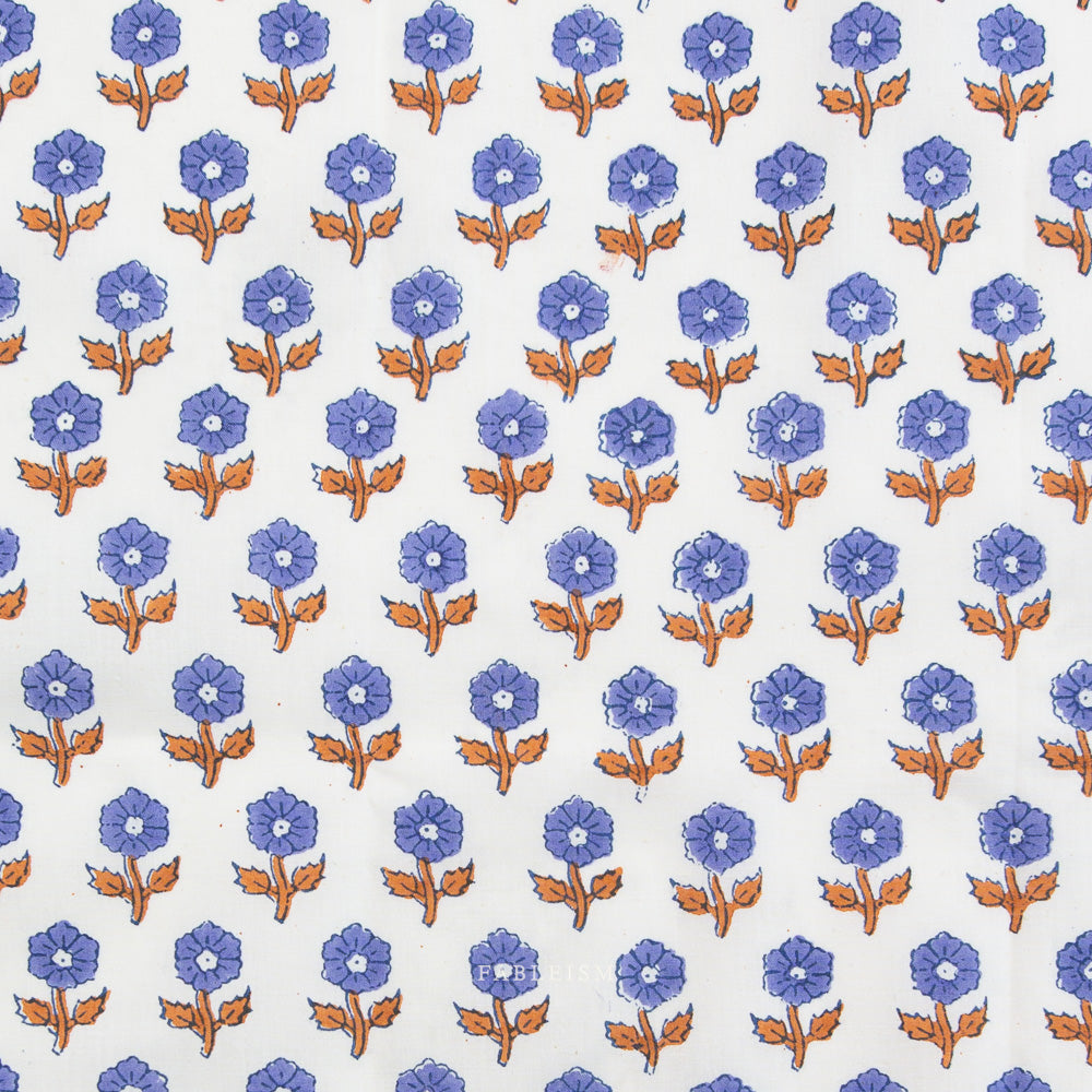 Indian Block Prints Cottage: Flowerling in Violet