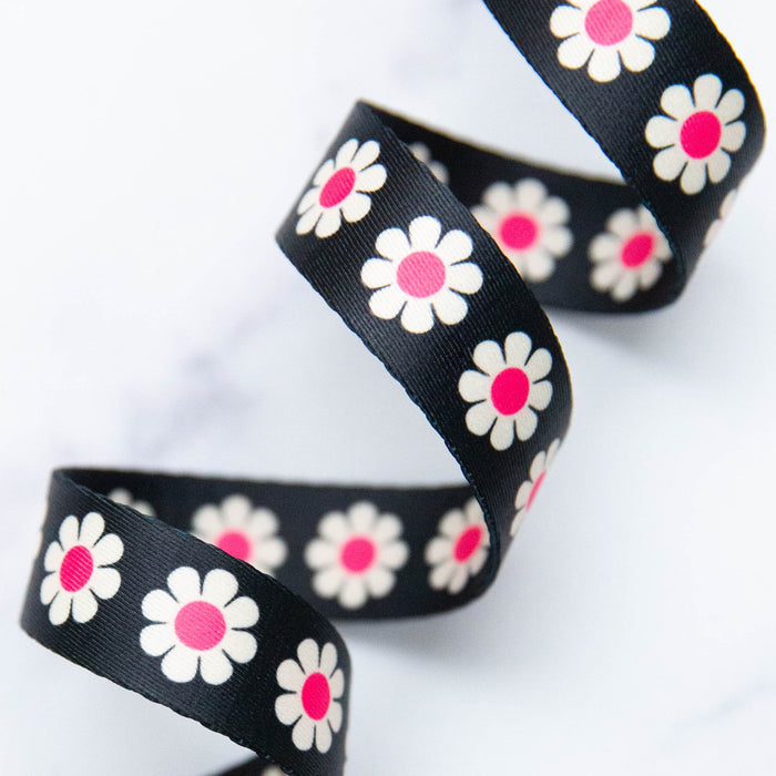 Webbing: Daisy in Hot Pink 1" wide