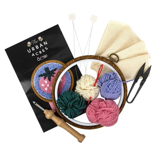 Strawberry Punch Needle Kit