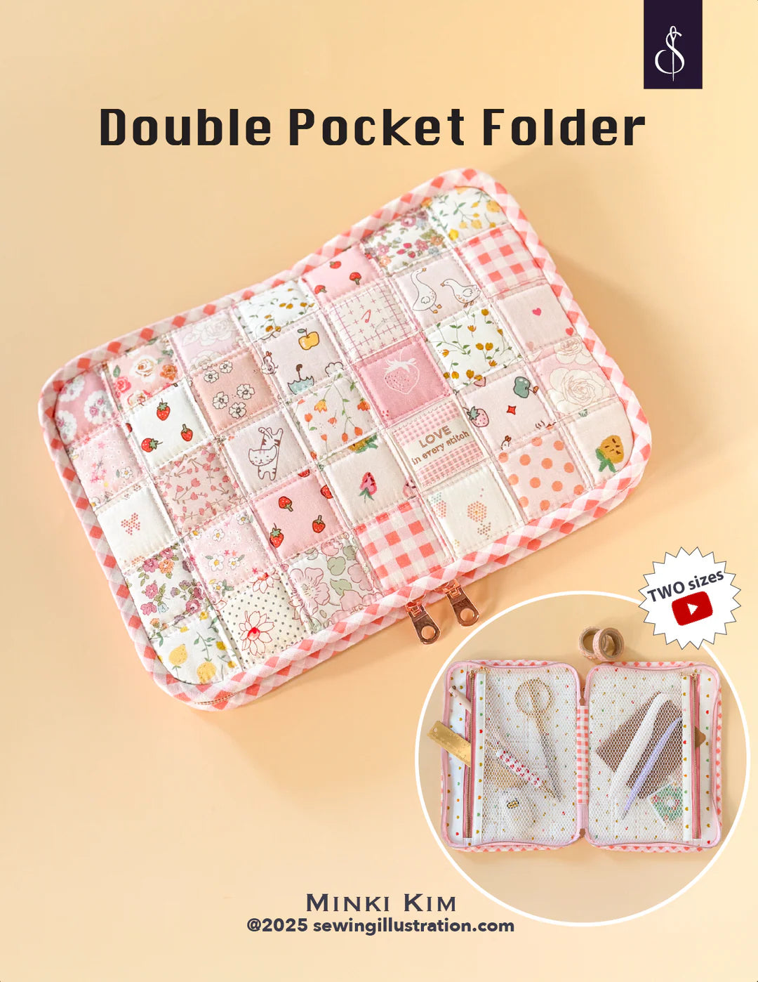 Double Pocket Folder Paper Pattern