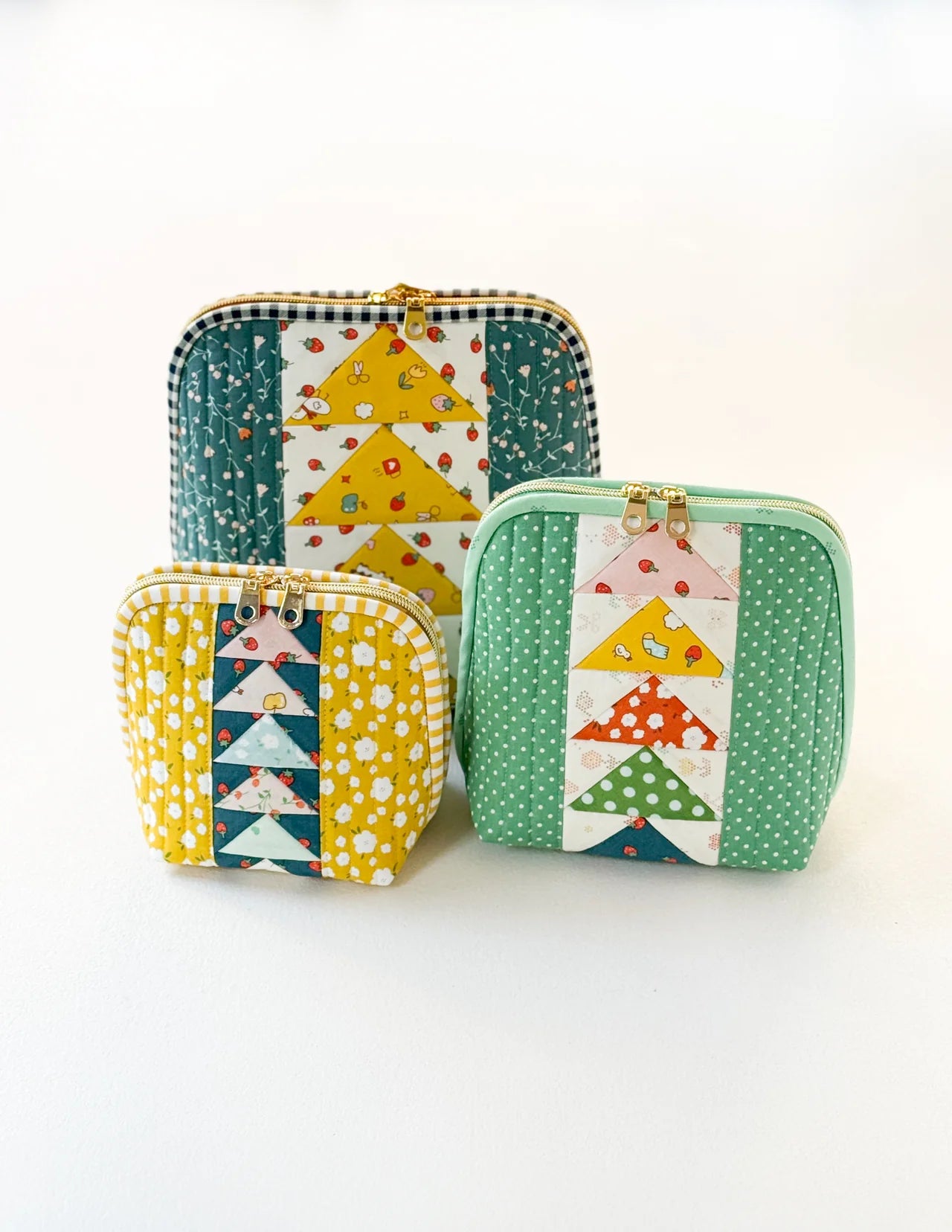 Flying Geese Pouch Trio PDF Download Pattern