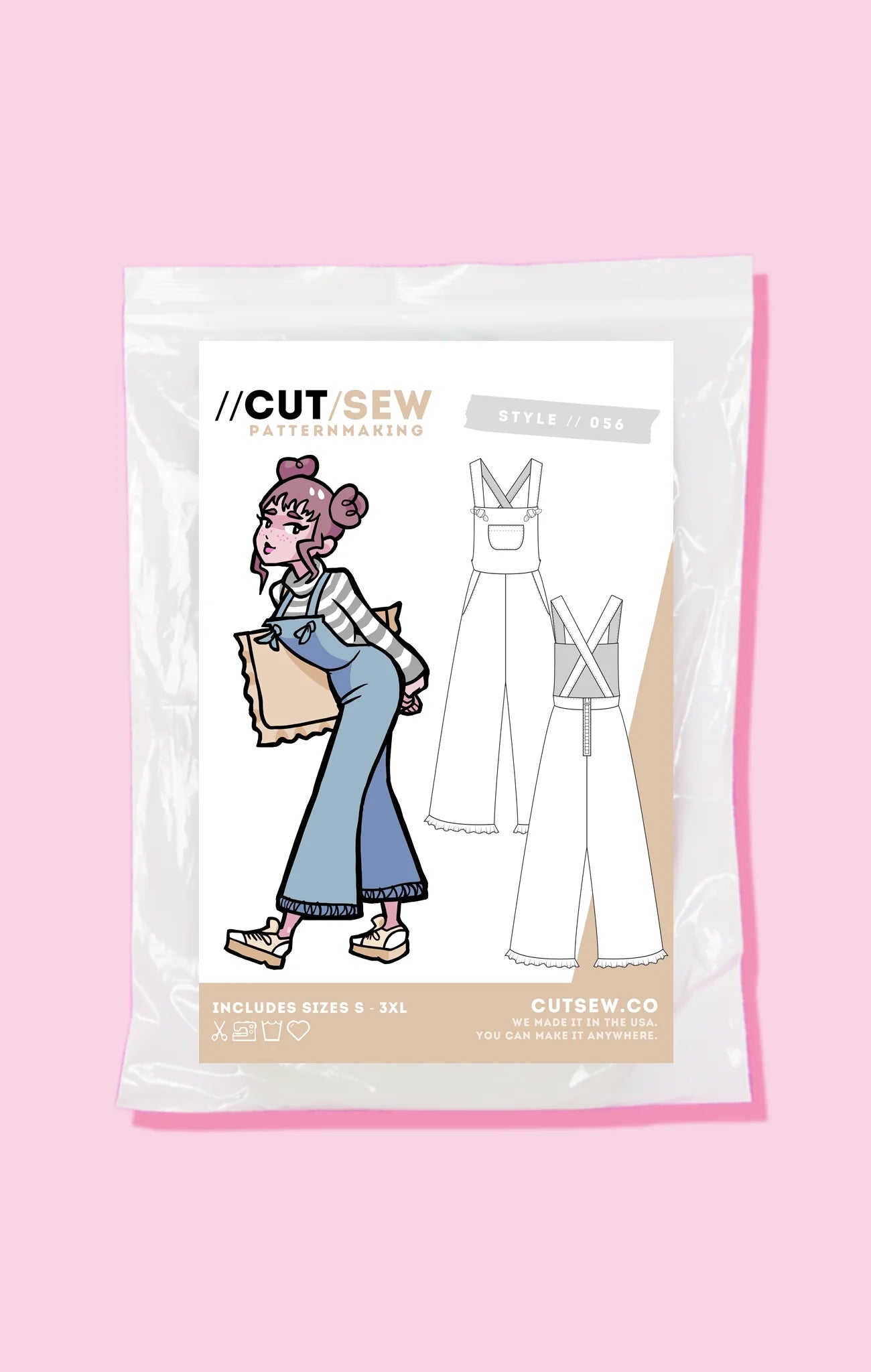 056 Playsuit Cut/Sew Sewing Pattern
