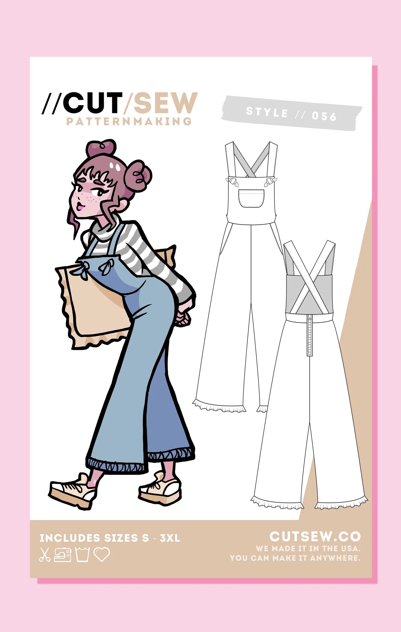 056 Playsuit Cut/Sew Sewing Pattern