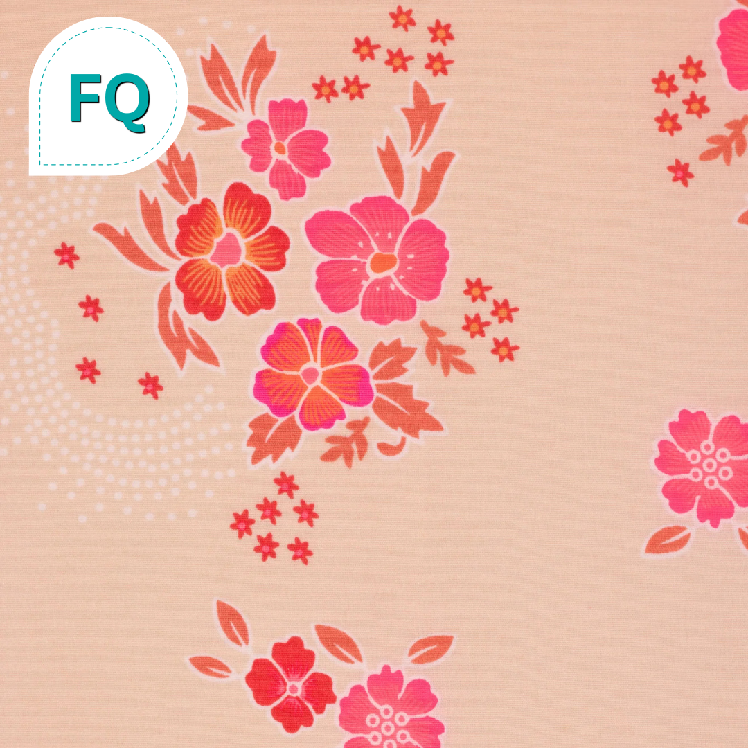 Folksy Ecru Cotton Fat Quarter