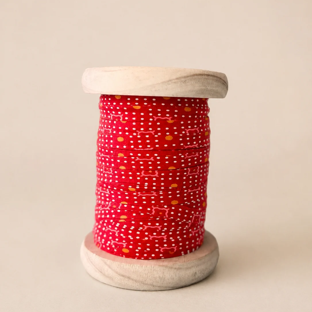 Petit Pan - Ketill Red Cotton Bias Binding 40M Spool