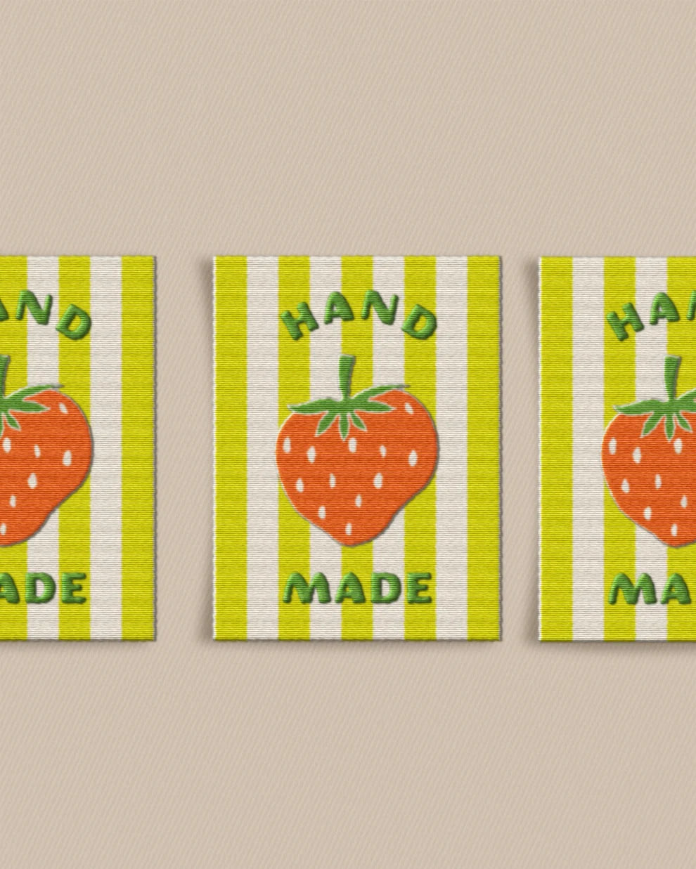 Strawberry Large Garment Labels (Set of 6)