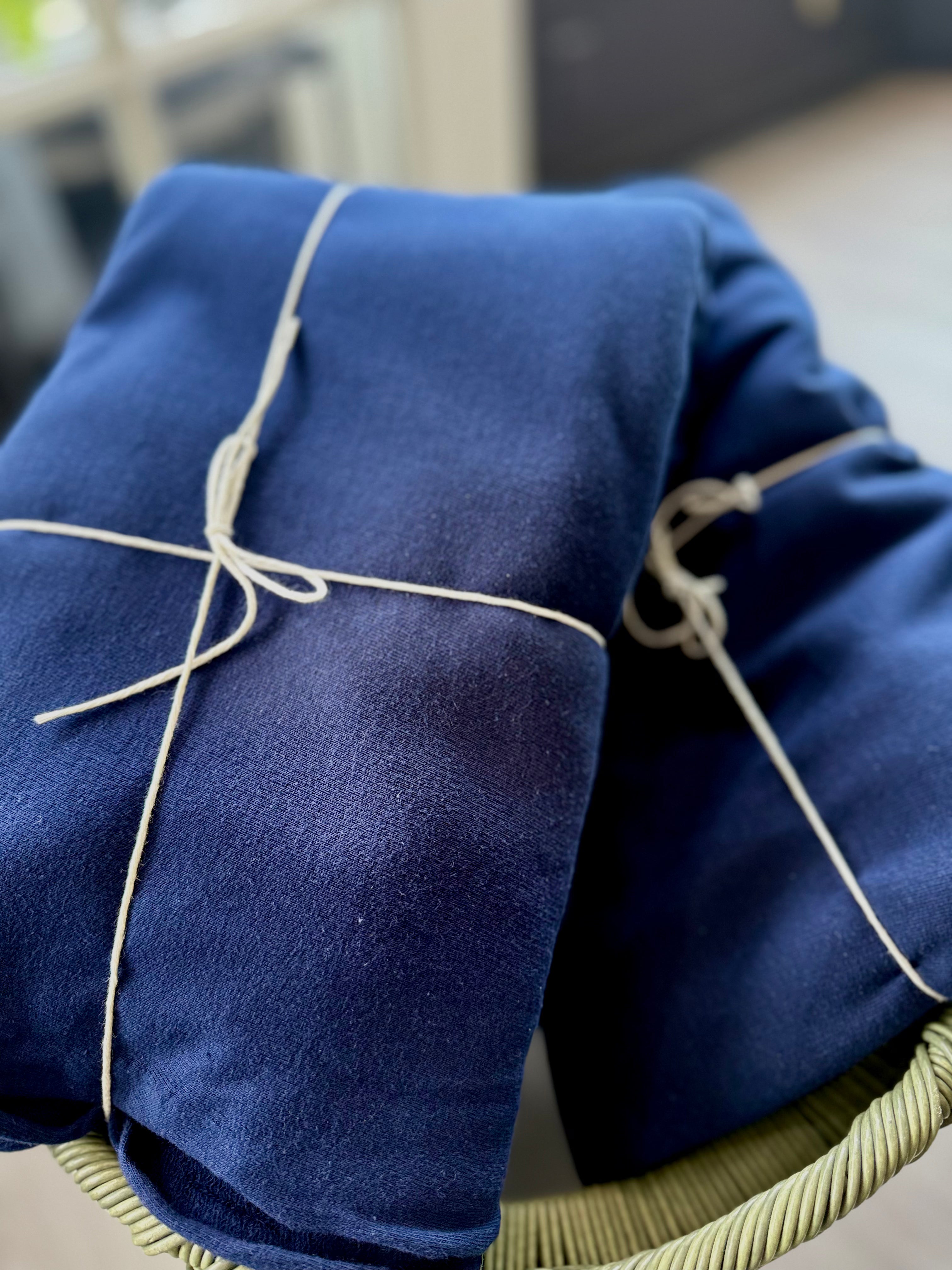 Blue Cotton Knit - 4 Yards