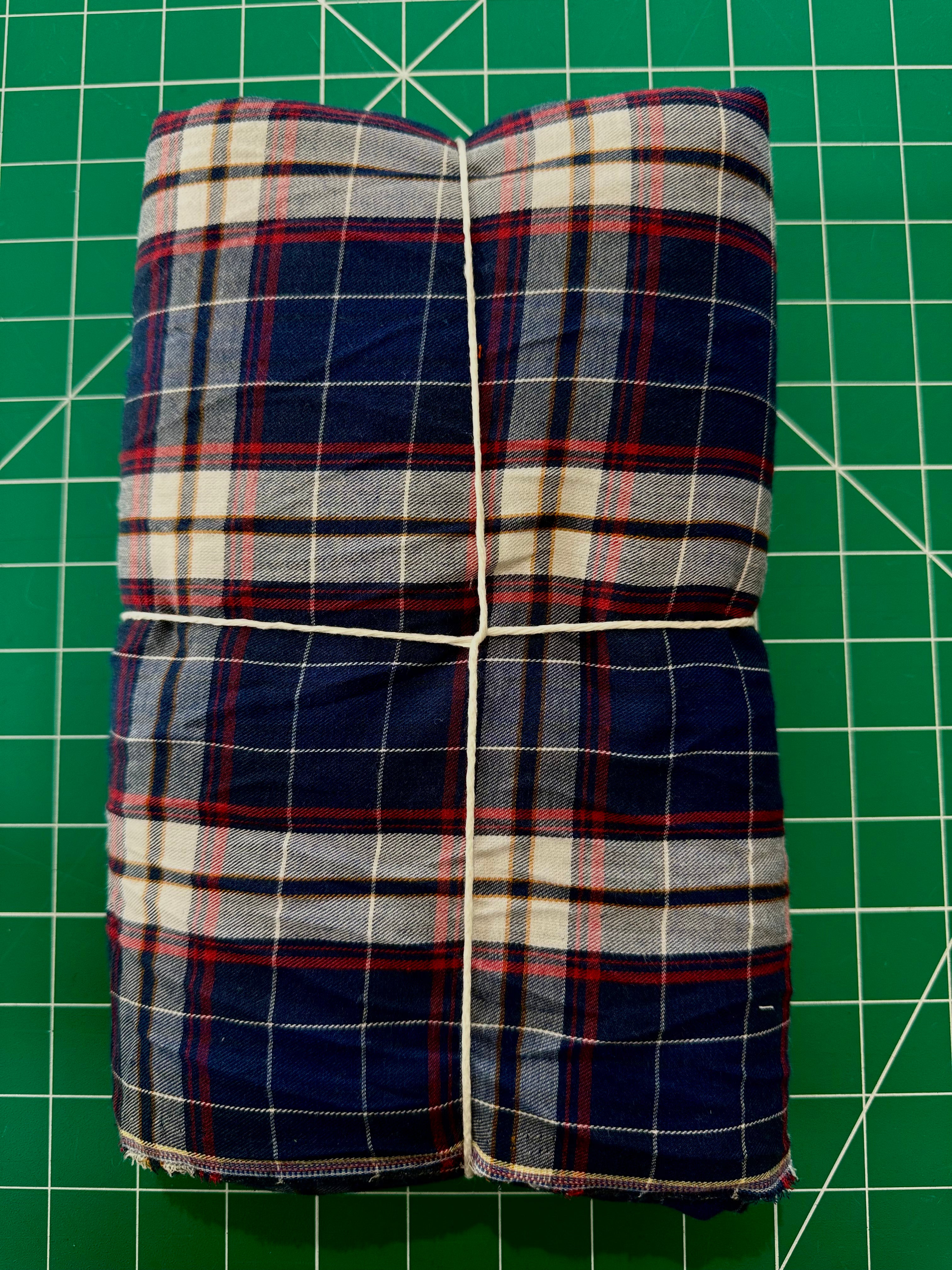 Blue Plaid Polly Cotton - 3 Yards