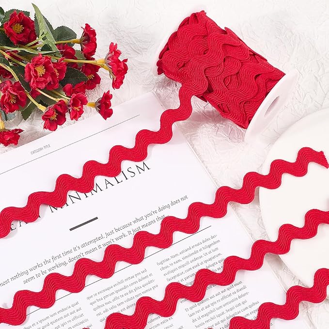 Jumbo Rickrack - Red