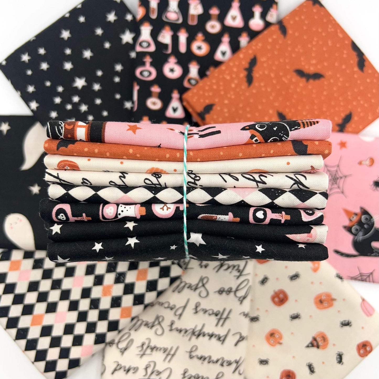 Fat Quarter Bundle of Purrs & Boos (8 Pieces)