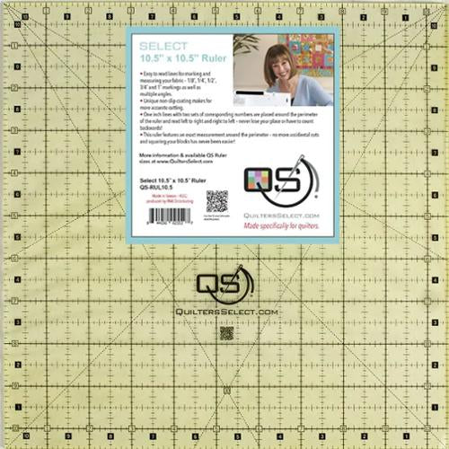 Non Slip Ruler - 10.5" x 10.5"