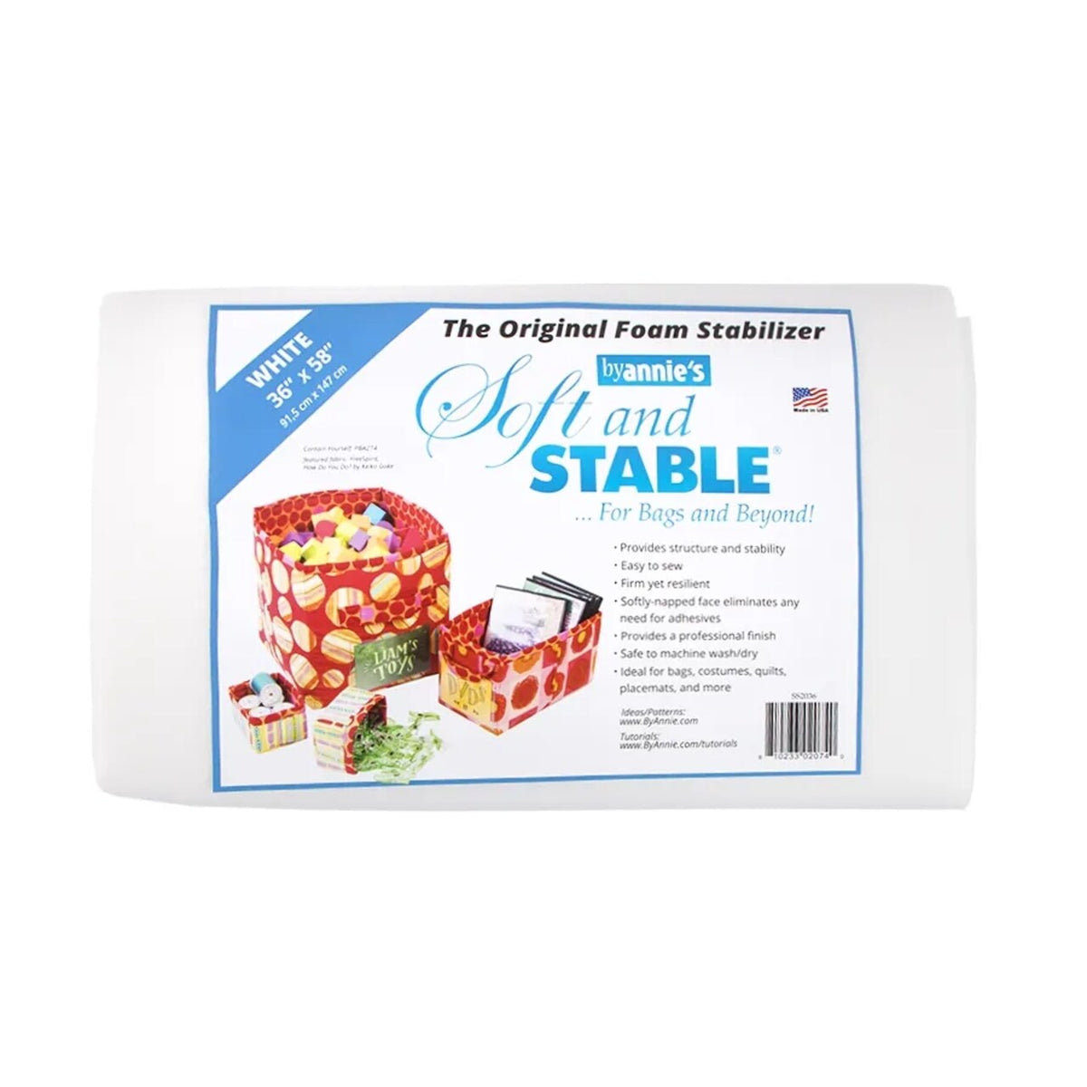 ByAnnie's Soft and Stable 36x58" White Foam Stabilizer