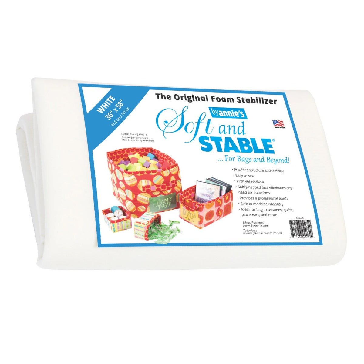 ByAnnie's Soft and Stable 36x58" White Foam Stabilizer