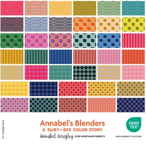 Annabel Wrigley Annabel's Blenders 10" Squares, Windham Fabric, Square Pack