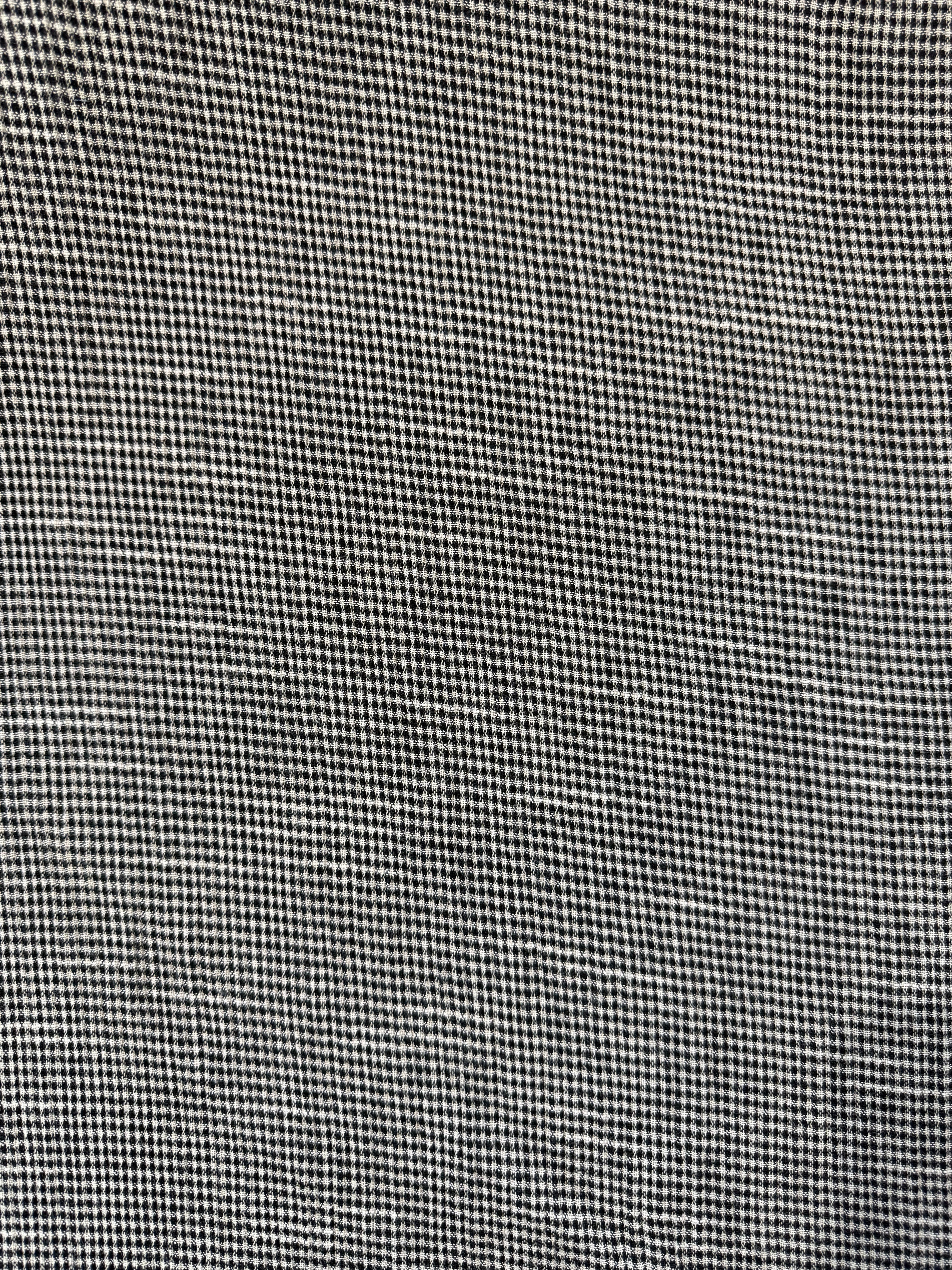 Deadstock Black & White Glen Plaid