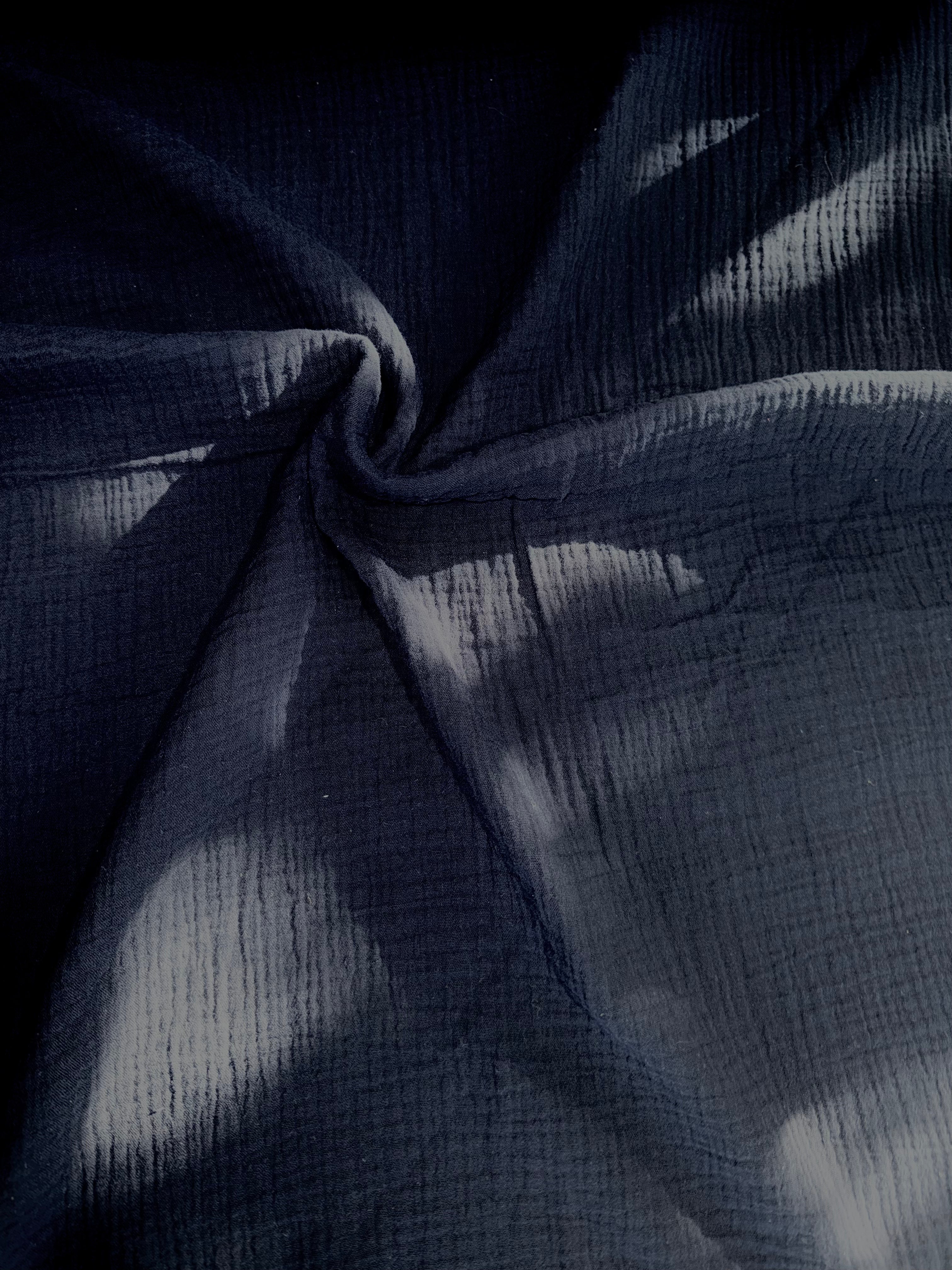 Deadstock Indigo Dream: Organic Cotton Double Gauze