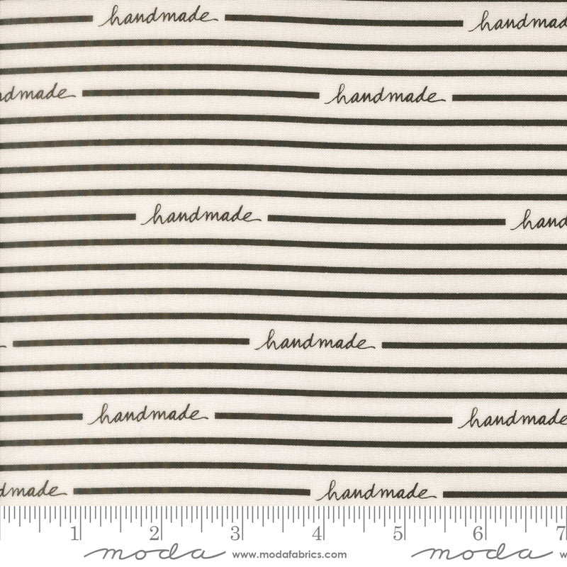 Maker's Delight - Handmade Stripe in White/Black (Off White) - 28103 11