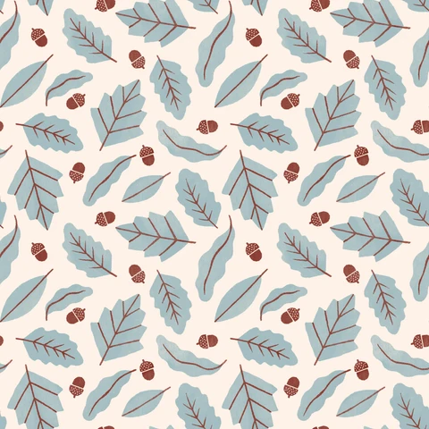 Folky Forest: Fallen Leaves - Blue