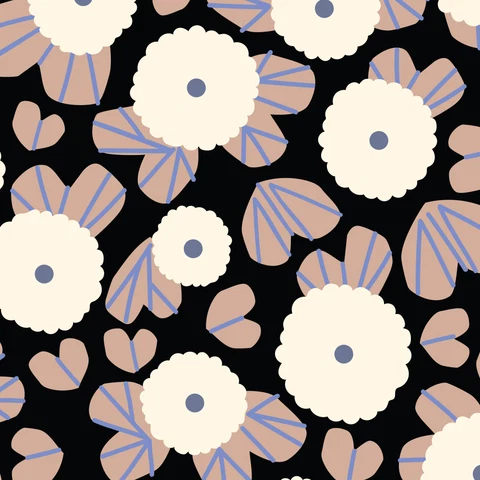 Firefly Moon: Moonflower Dusk - Black