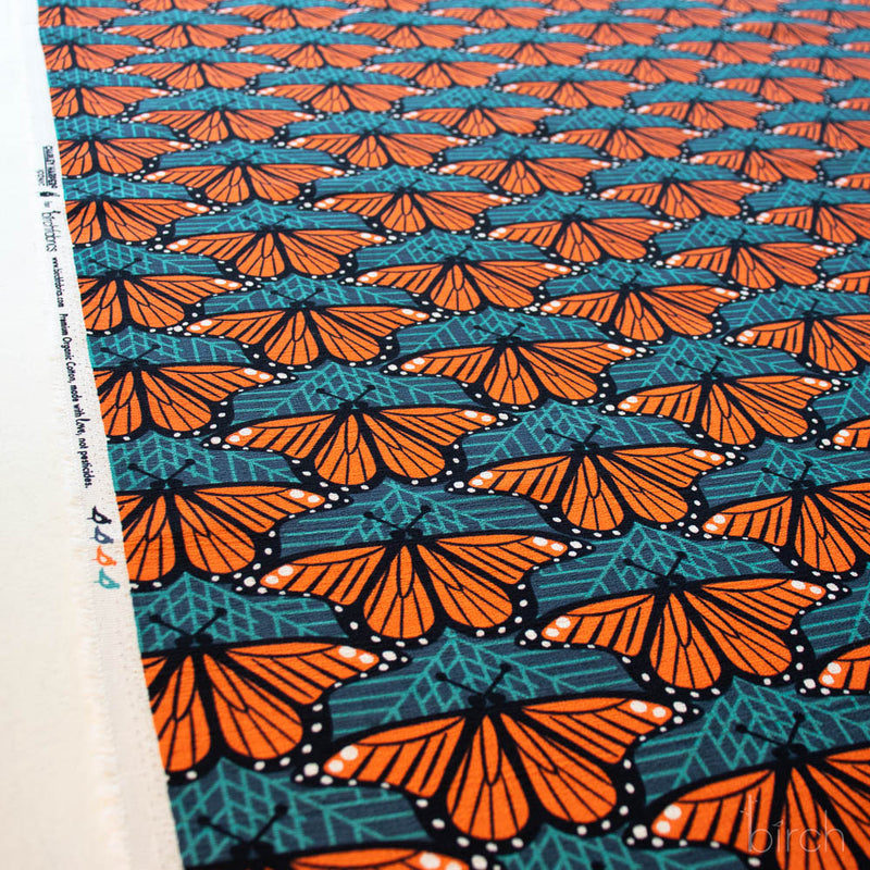 Monarch Butterflies Barkcloth