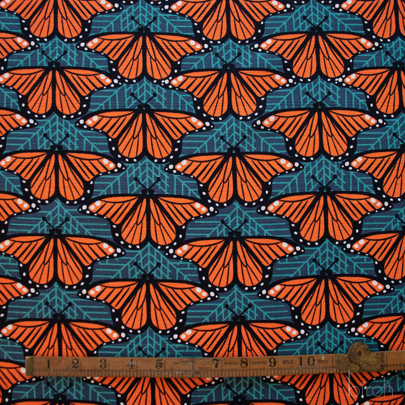 Monarch Butterflies Barkcloth