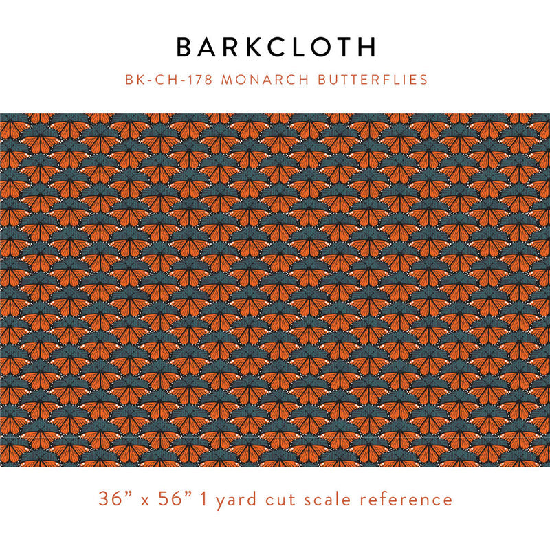 Monarch Butterflies Barkcloth