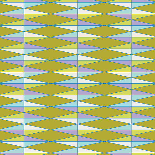 Art Gallery Fabrics: Triangularily Yours - Olive - MERRY BERRY PALETTE