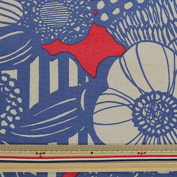 Yuzawaya: Art Flower Red Fabric | Cotton Kobayashi