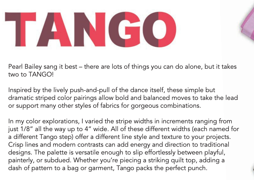 TANGO Latte 4" Stripe --Anna Maria