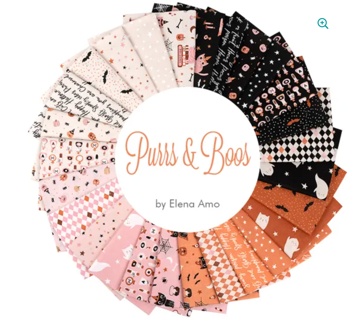 Purrs and Boos fat quarter