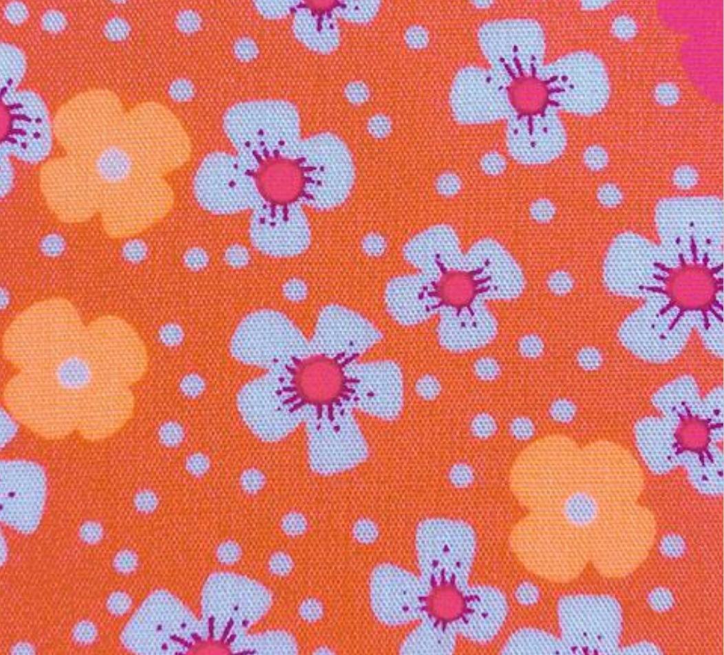 Petit Pan - Fleurs des îles rose sable Cotton Poplin Fabric
