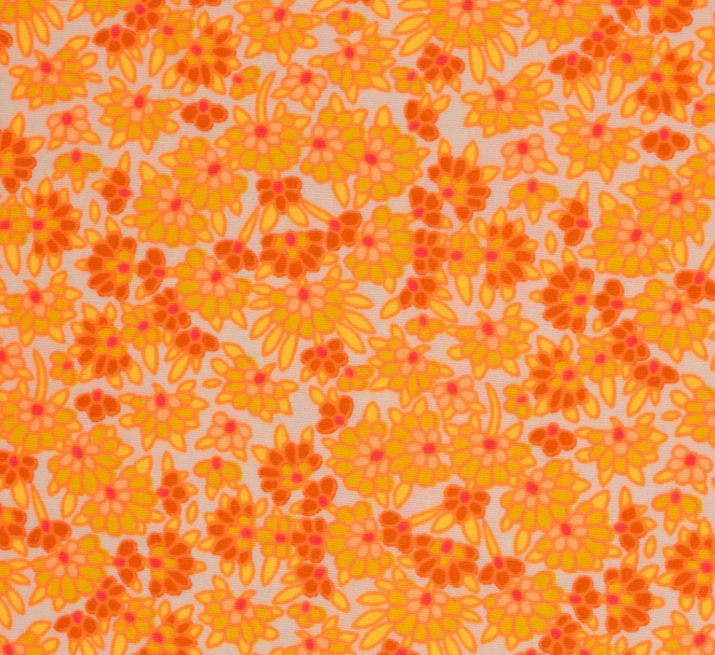 Petit Pan -Calendula jaune Cotton Poplin Fabric