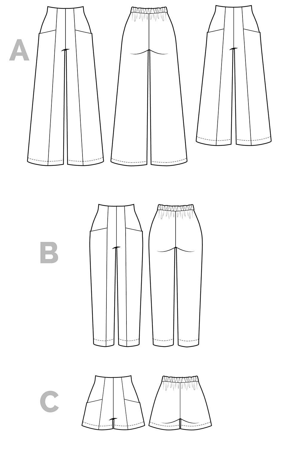 Pietra Pants + Shorts Sewing Pattern