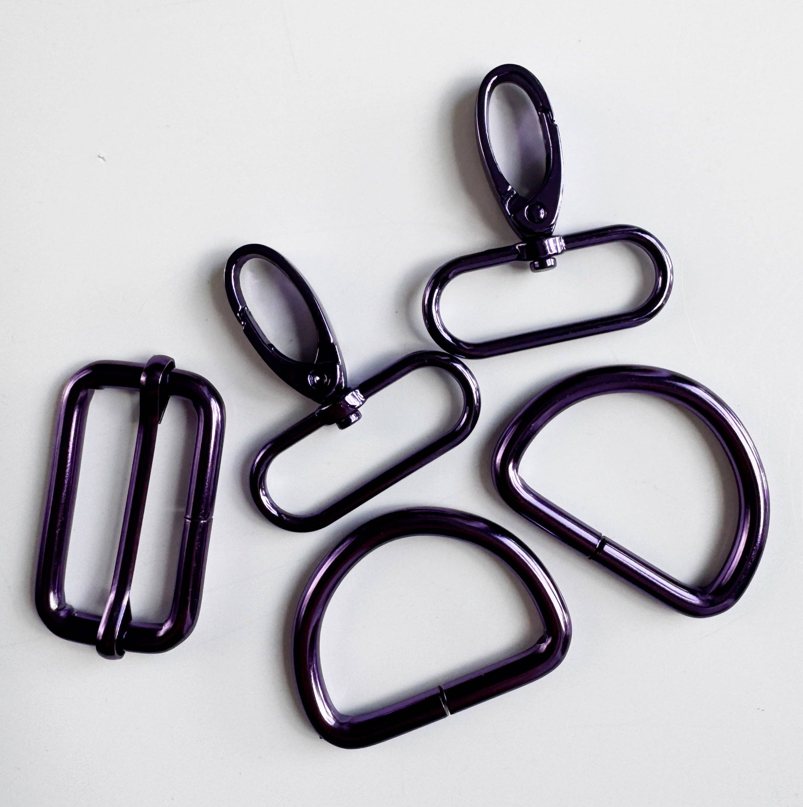 Sew Hungry Hippie 1.5 Inch Hardware Pack – Purple
