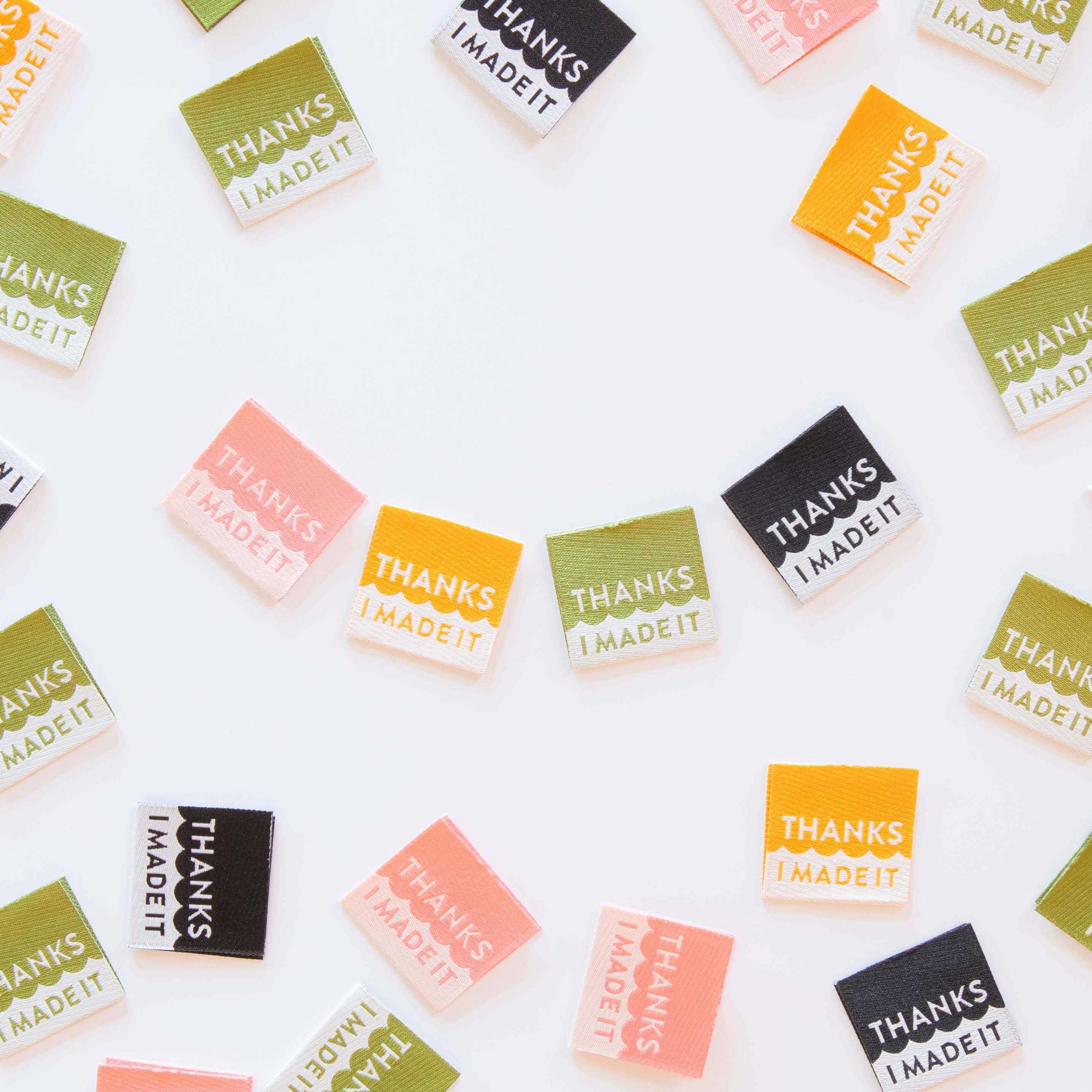 Thanks I Made It Multipack Woven Labels