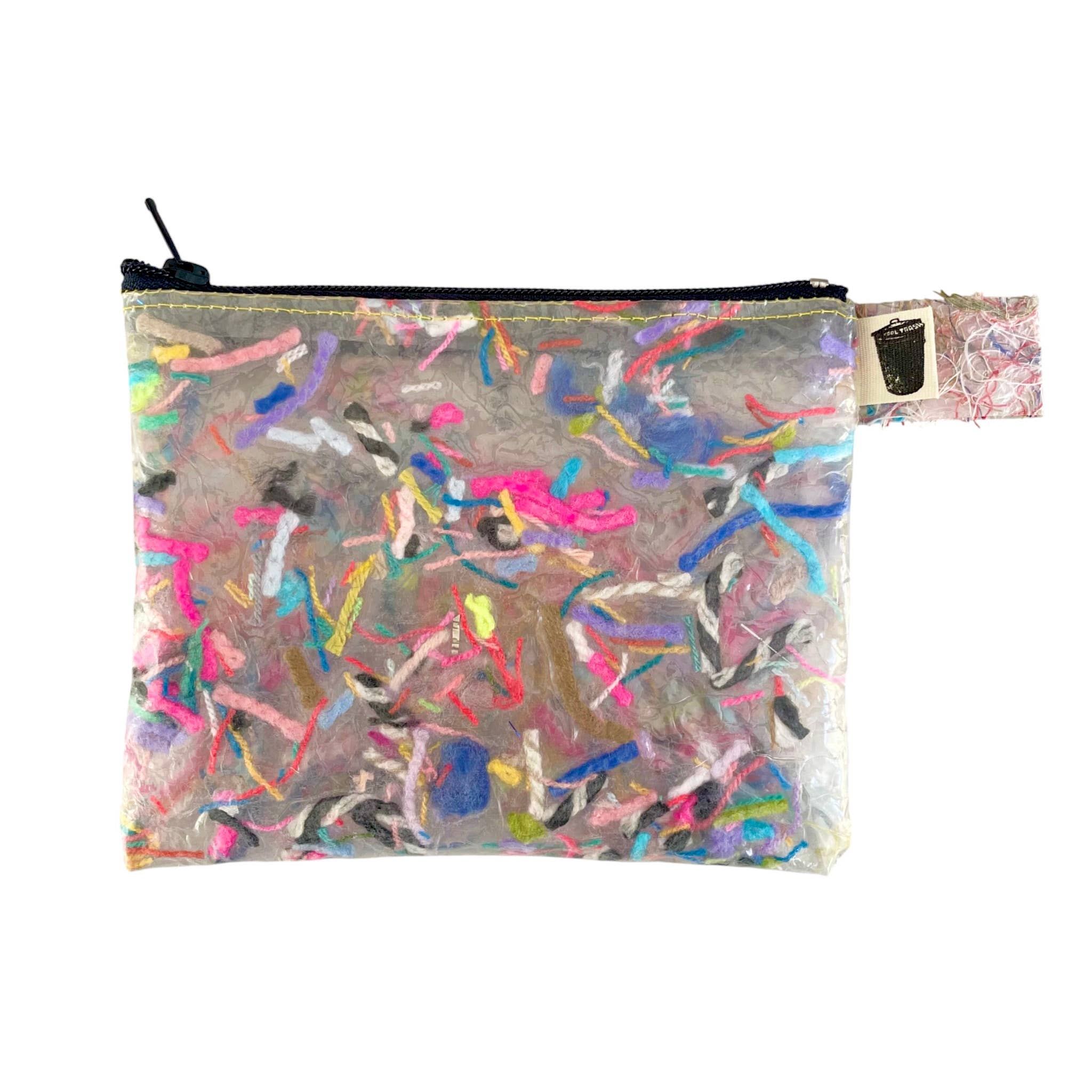 Yarn Scrap Recycled Plastic Confetti Pouch
