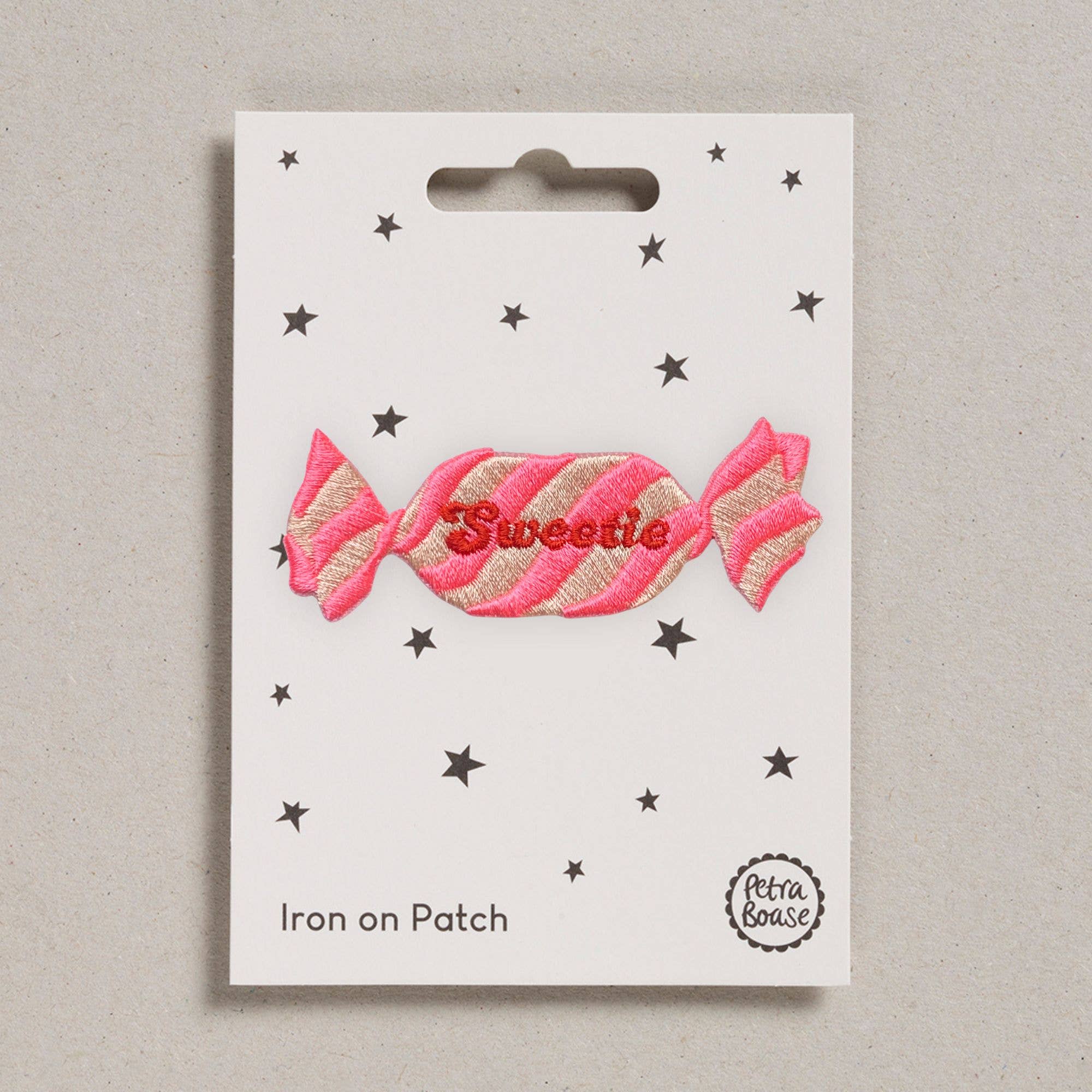 Retro Sweetie Iron-On Embroidered Patch