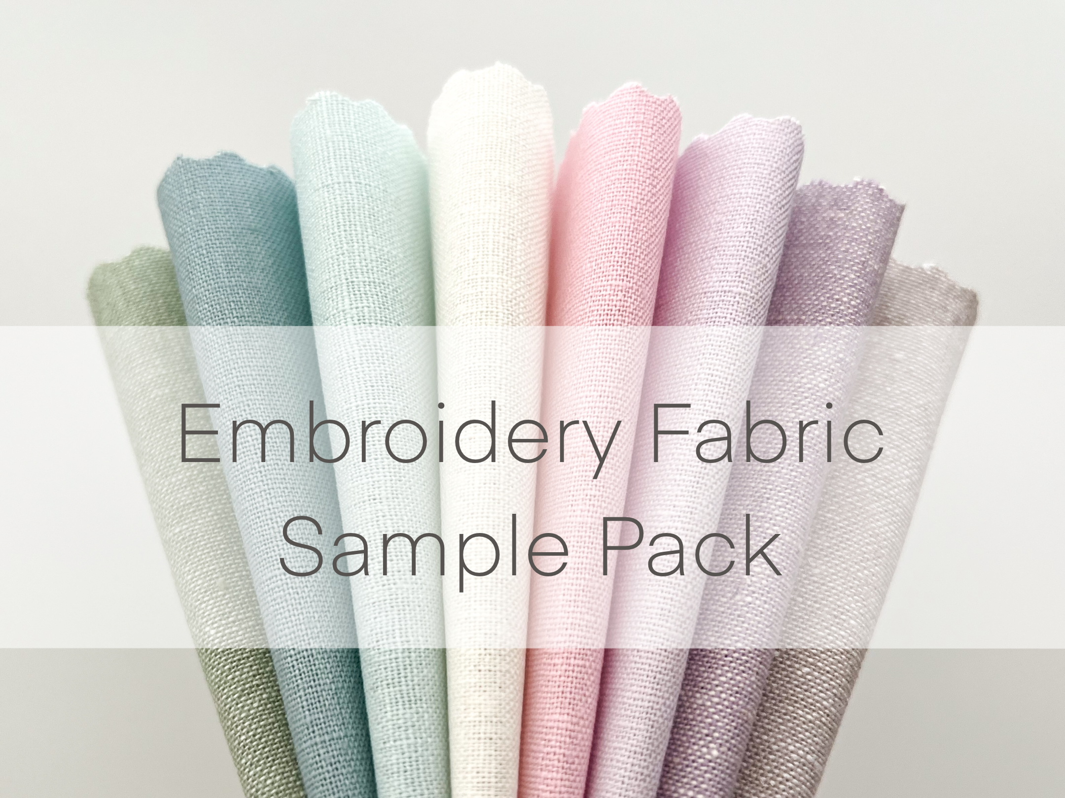 Embroidery Fabric Bundle – Linen Blend