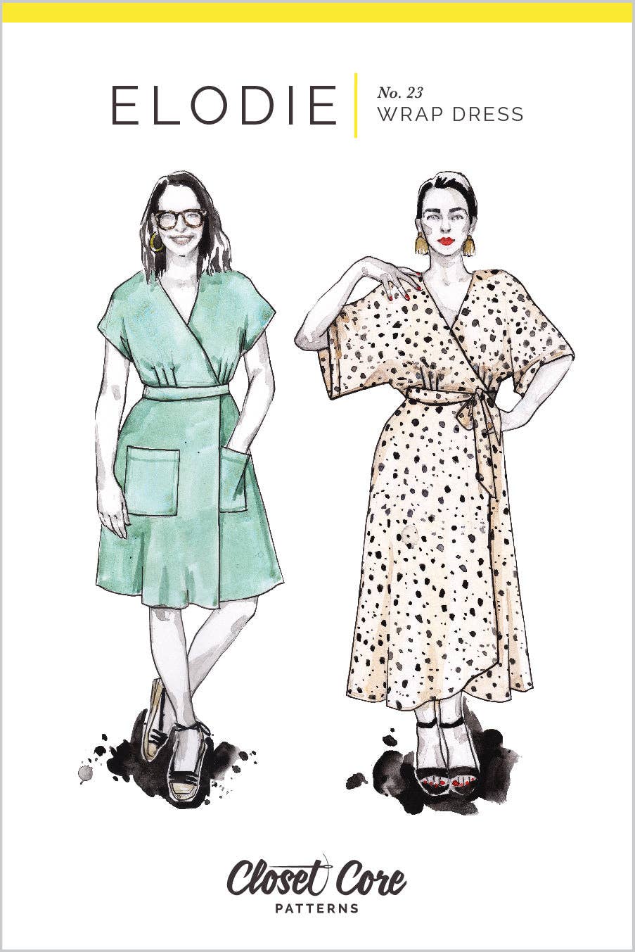 Elodie Wrap Dress Sewing Pattern
