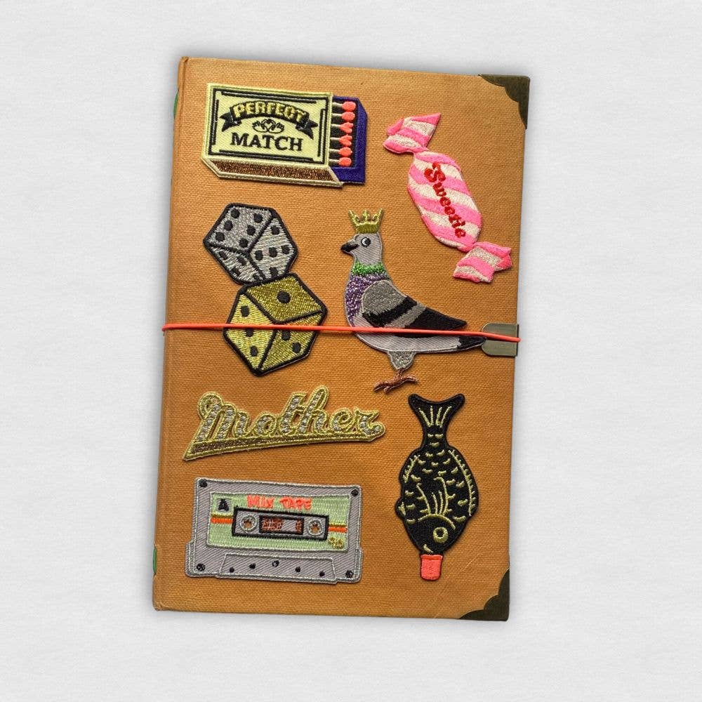 Retro Sweetie Iron-On Embroidered Patch
