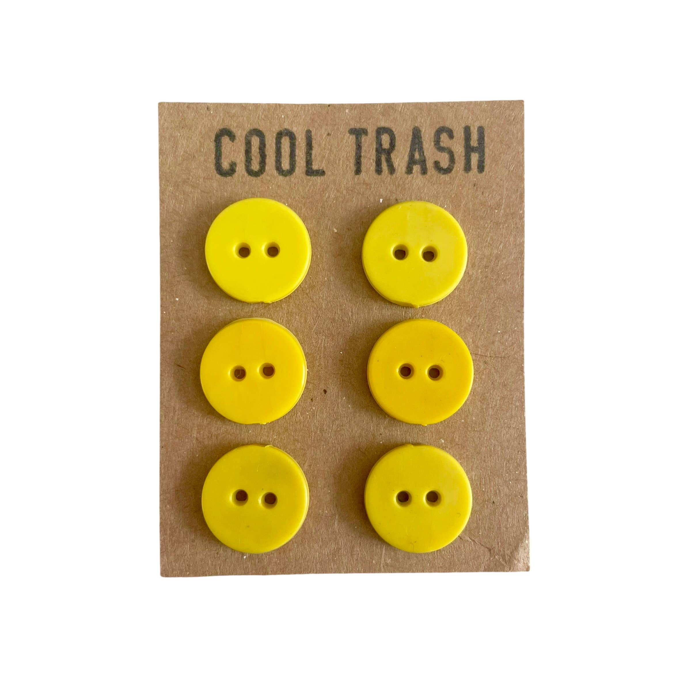 Yellow Recycled Plastic Little Buttons Set