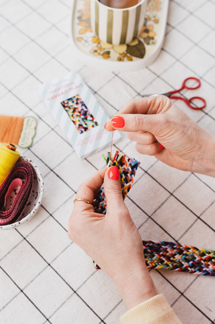 Cotton Clara Craft Kits & Supplies - Traditional Thread Plait for Mending