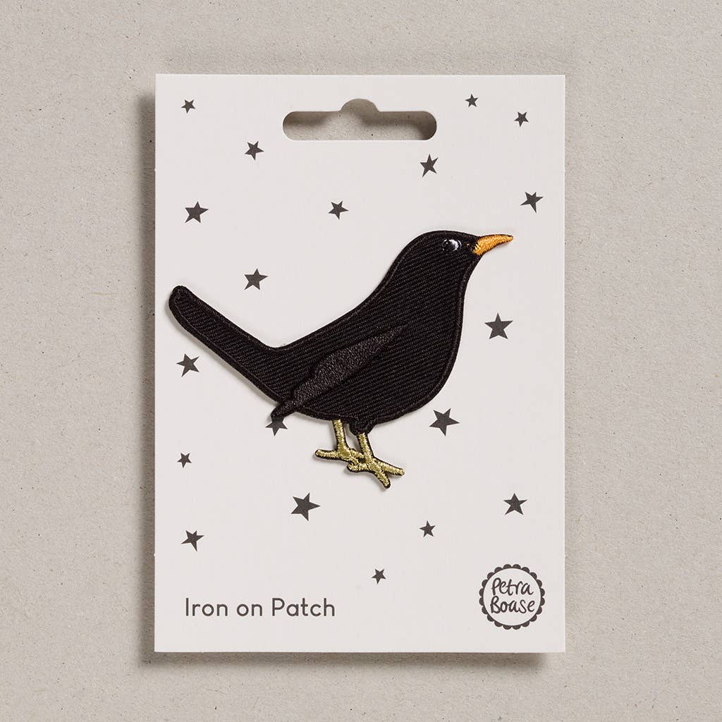 Blackbird Iron-On Embroidered Patch