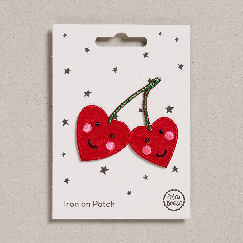 Cherries Iron-On Embroidered Patch