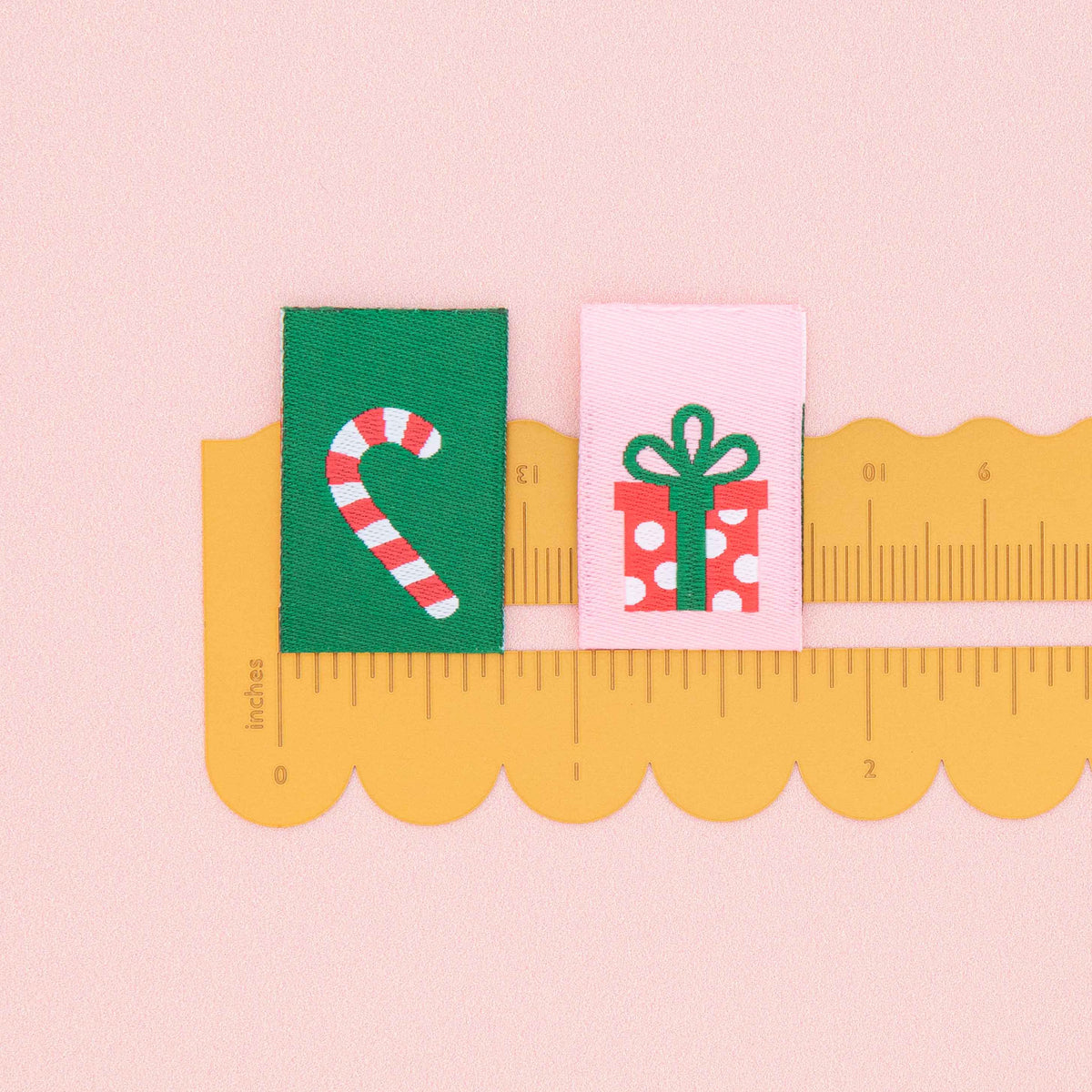 Sarah Hearts - Woven Sew In Labels - Christmas Holiday Multipack