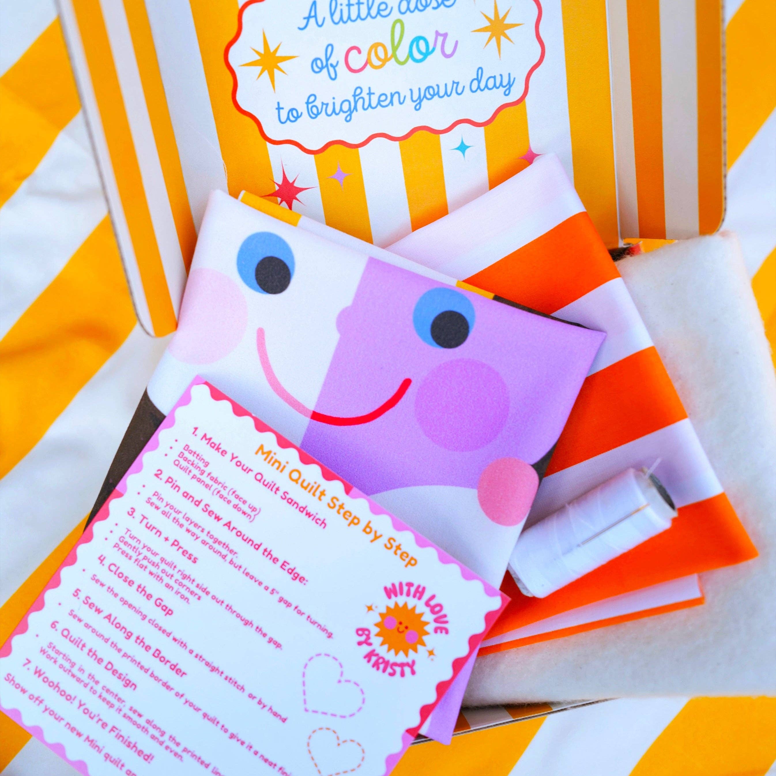 With Love by Kristy - Mary Blair™ Ice Cream Girl Mini Quilt Kit