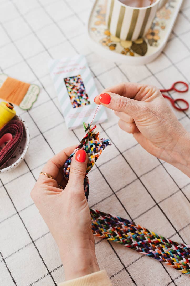 Cotton Clara Craft Kits & Supplies - Traditional Thread Plait for Mending