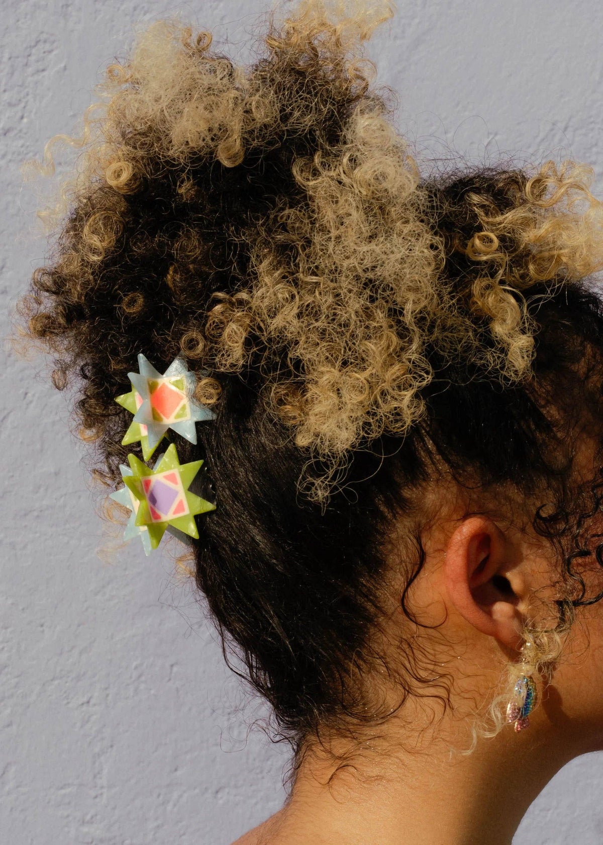 The Peach Fuzz - Mini Quilt Hair Claw