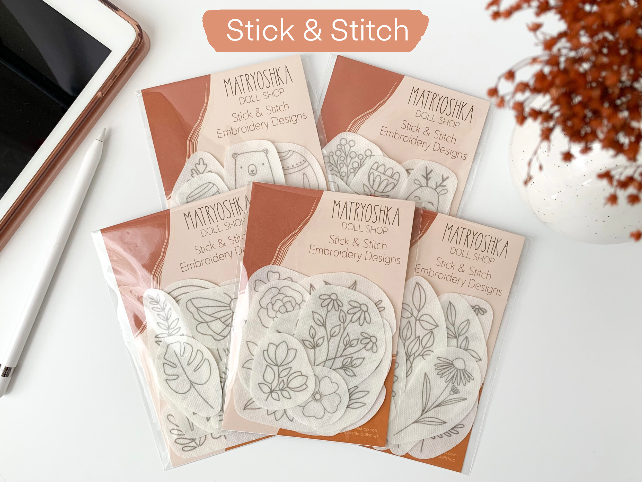 Florals - Stick & Stitch Embroidery Designs