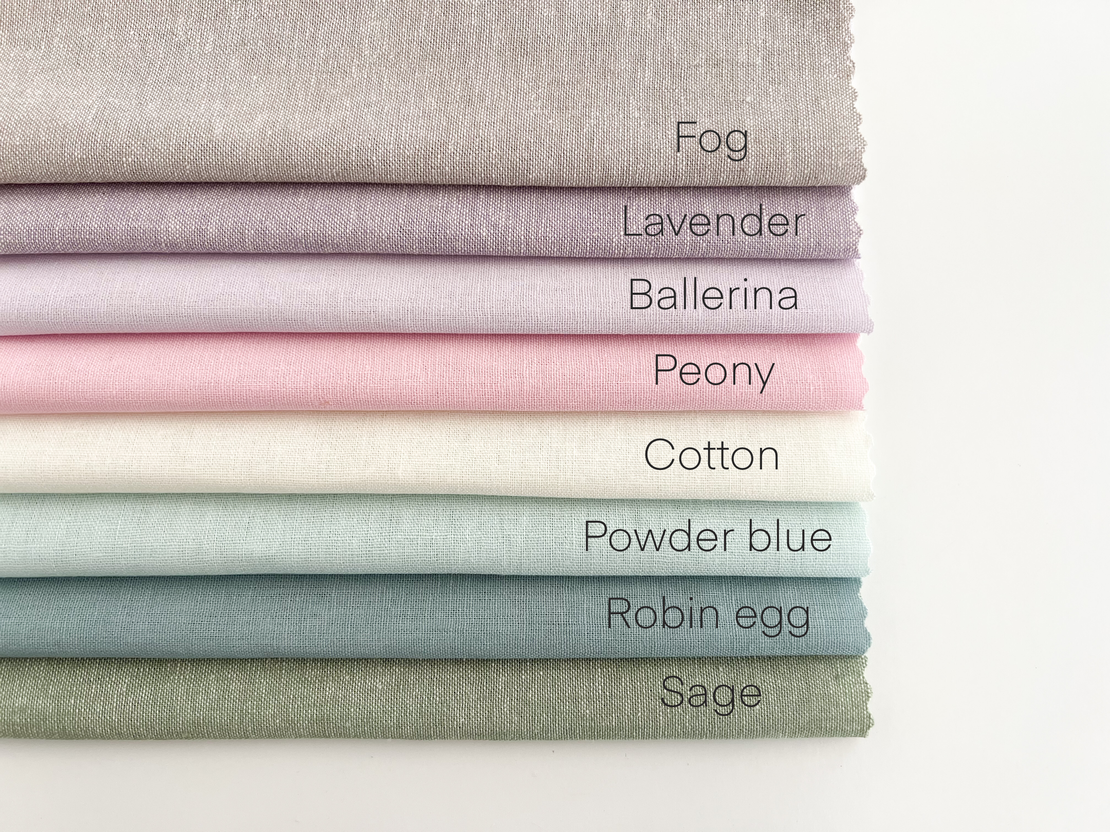 Embroidery Fabric Bundle – Linen Blend